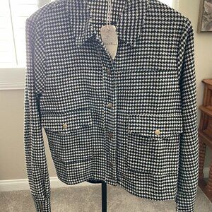 Hem & Thread Houndstooth Jacket.  Brand New, Tags Still on, Never Worn, Sz Med